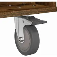 vidaXL Table de chevet Chêne fumé 40,5 x 40 x 48 cm Bois d'ingénierie