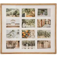 Atmosphera Pêle-mêle Multivues 12 photos en Bois de Manguier 59.2 x 53.8 cm