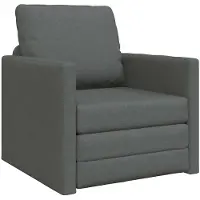 vidaXL Canapé de sol avec fonction sommeil gris foncé 112x174x55 cm Tissu