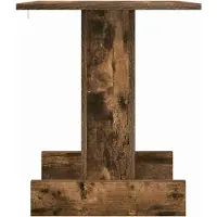 vidaXL Table d'appoint Chêne fumé 44,5 x 45 x 55 cm Bois d'ingénierie