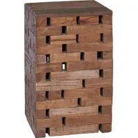 vidaXL Tabouret Naturel 29 x 29 x 48 cm Bois massif de récupération