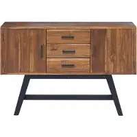 vidaXL Support TV , 110 x 30 x 75 cm, bois massif teck, couleur naturelle