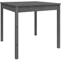 vidaXL Table de jardin Gris 82,5x82,5x76 cm Pin massif