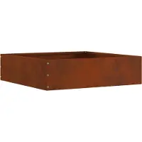 vidaXL Bordure de jardin, 6 pièces, 50 x 50 x 13 cm, aspect rouille