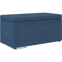 vidaXL Tabouret bleu 81 x 41 x 40 cm Tissu et bois pressé