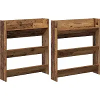 vidaXL Cabinets à chaussures muraux Bois ancien Bois d'ingénierie