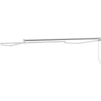 vidaXL Structure de parasol télescopique blanche 350 x 250 cm en aluminium