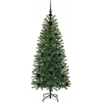 vidaXL Sapin de Noël artificiel avec 150 LED Vert 120 cm PE et PVC