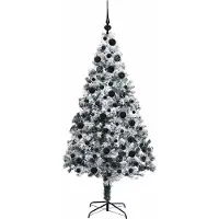 vidaXL Arbre de Noël artificiel, blanc, 180 cm