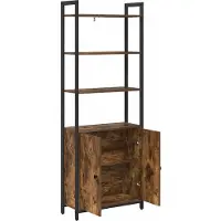 vidaXL Bibliothèque Chêne fumé 60 x 24 x 161 cm Bois d'ingénierie