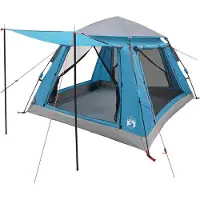 vidaXL Tente immédiate avec housse de pluie pour 3 personnes, rapidement amovible