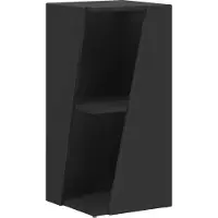 vidaXL Étagère latérale noire 33 x 32 x 70,5 cm Matériau dérivé du bois