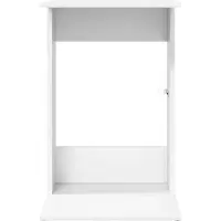 vidaXL Table d'appoint Blanc 40 x 38 x 62,5 cm Bois d'ingénierie