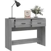 vidaXL Table console Sonoma gris 100x39x75 cm Bois d'ingénierie