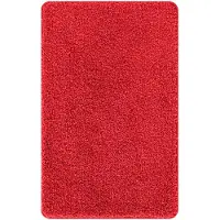 vidaXL Tapis de bain antidérapant Rouge 50 x 80 cm PP