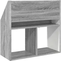 vidaXL Étagère pour enfants Sonoma grise 72,5 x 29,5 x 69 cm Matériau dérivé du bois
