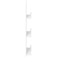 vidaXL Étagère à magazines avec tablette, blanche, 43 x 11 x 102 cm, en aggloméré