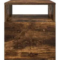 vidaXL Table d'appoint 2 pcs Chêne fumé 40,5 x 40 x 45 cm