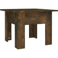 vidaXL Table basse chêne fumé 55x55x42 cm Bois composite