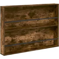 vidaXL Étagère de rangement, 2 pièces, chêne fumé, 100 x 12 x 70 cm