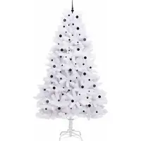 vidaXL Sapin de Noël Artificiel à Branches Articulées Blanc 300 cm