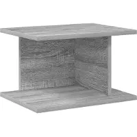 vidaXL Table de chevet 2 pcs Gris Sonoma 40 x 30 x 25 cm