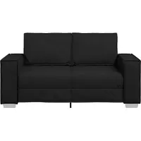 vidaXL Fauteuil canapé Noir 160 x 78 x 84 cm Cuir artificiel
