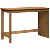 vidaXL Bureau Marron miel 112 x 50 x 75 cm Bois massif Pin