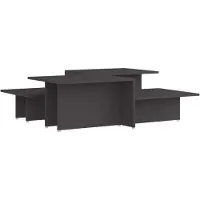 vidaXL Tables basses 2 pcs. Gris 111,5x50x33 cm Bois composite