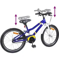 vidaXL Vélo enfant 20 pouces pour les 6-11 ans Bleu Blanc