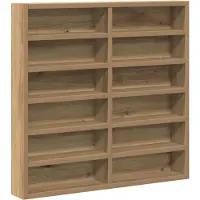 vidaXL Cabinet d'Affichage chêne artisanal 60 x 8.5 x 58 cm