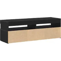 vidaXL Meubles TV, 120 x 35 x 40 cm, noir, imitation chêne, panneaux de particules