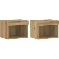 vidaXL Ensemble de meubles TV 2 pcs Chêne Artisan 40 x 30 x 30 cm Bois composite