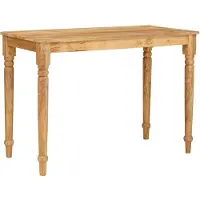 vidaXL Table basse marron 110 x 55 x 77 cm en bois massif de manguier
