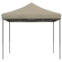 vidaXL , tente de fête, 292 x 292 x 315 cm, couleur taupe, tissu Oxford