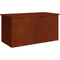 vidaXL Coffre de rangement pour jardin, en acier galvanisé, 100 x 50,5 x 50 cm, capacité de 220 litres