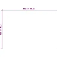 vidaXL Tapis SIROLO Crème 230 x 160 cm Polyester
