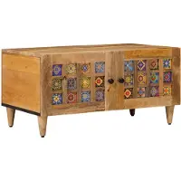 vidaXL Table basse nature 80 x 50 x 40 cm bois massif mangue