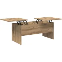 vidaXL Table basse en chêne Artisan 102 x 50,5 x 46,5 cm Bois composite