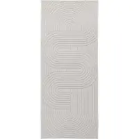 vidaXL Tapis de salon PALMERAS Crème 200 x 80 cm Polyester