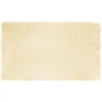 vidaXL Tapis en Peau de Mouton Synthétique Crème 100 x 200 cm