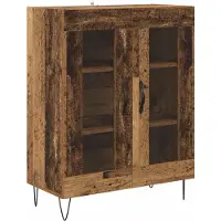 vidaXL Buffet haut en bois recyclé 69,5 x 34 x 90 cm, aggloméré