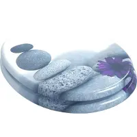 vidaXL Abattant de WC à fermeture douce, gris, 44 x 38 cm, plateau en MDF
