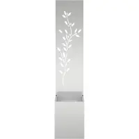 vidaXL Bâche pare-vue pour jardin Floral Argent 32 x 32 x 150 cm