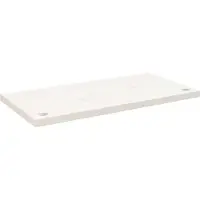 vidaXL Plateau de bureau blanc 80x40x2,5 cm pin massif