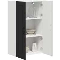 vidaXL Façade de lave-vaisselle Kalmar, noir, 60 x 31 x 100 cm