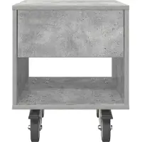 vidaXL Table de chevet 2 pcs Gris béton 40,5 x 40 x 48 cm