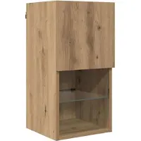 vidaXL TV murale 8 pcs Artisan-chêne bois composite