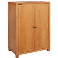 vidaXL Armoire avec rangement avec porte Marron Bois composite