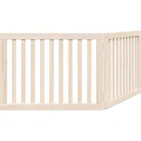 vidaXL Grille pour chien Pliable 2 panneaux 160 cm bois de peuplier